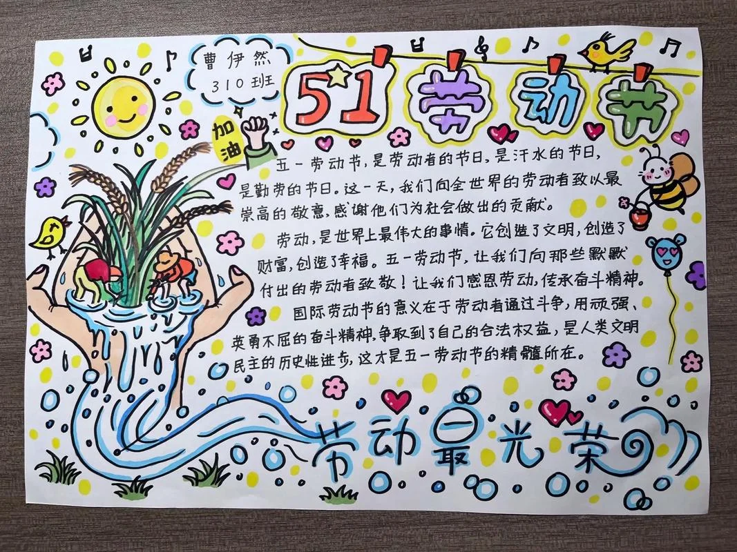 劳动内容手抄报_1