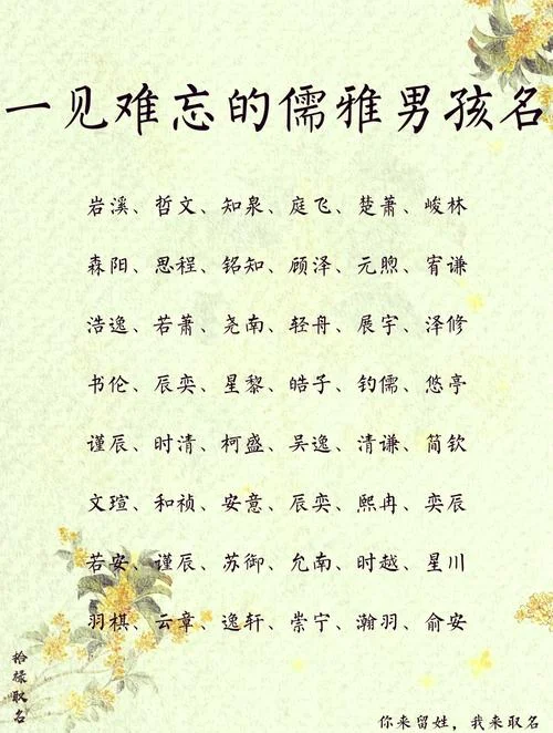 怎么起名男生_1