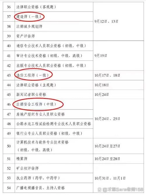 9月一建考试时间-2024一建考试时间