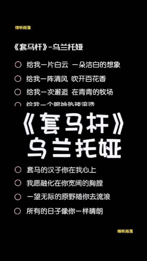 套马杆是为谁写的歌_1