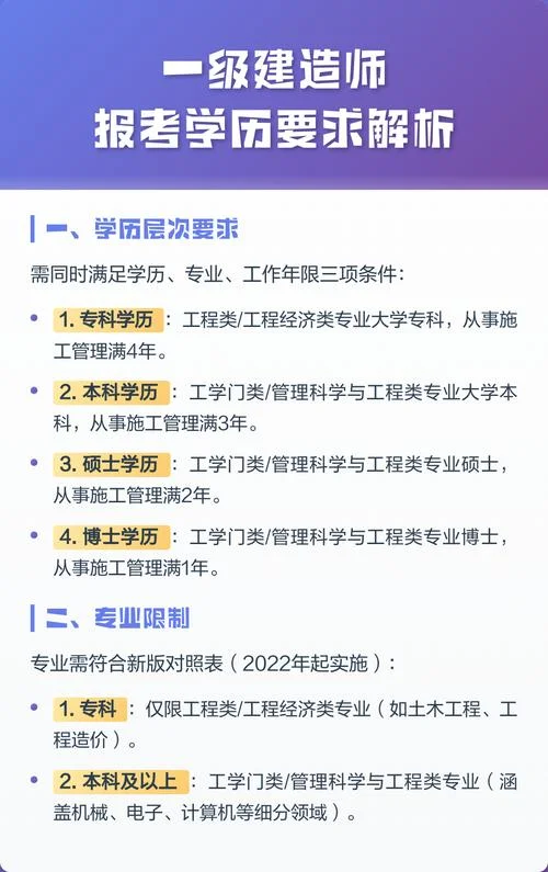 一级建造师报考学历_1