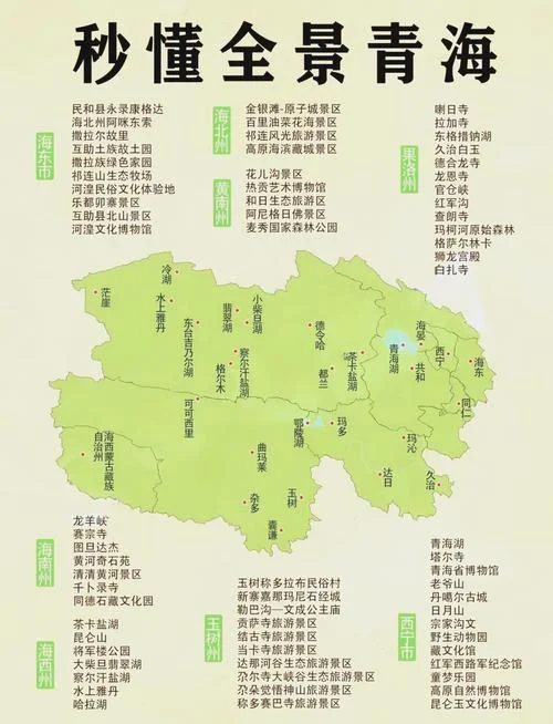 青海旅游景点分布地图_2