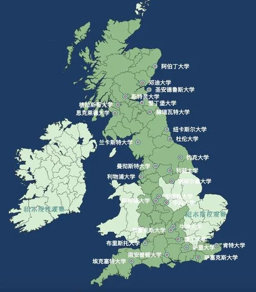 英国大学位置图_1
