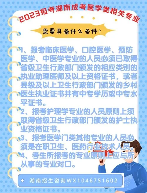 成考医学类报考条件_2