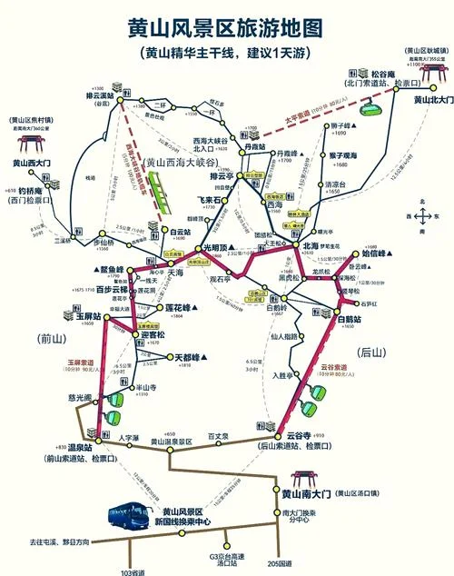 黄山四日游路线-黄山四日路线