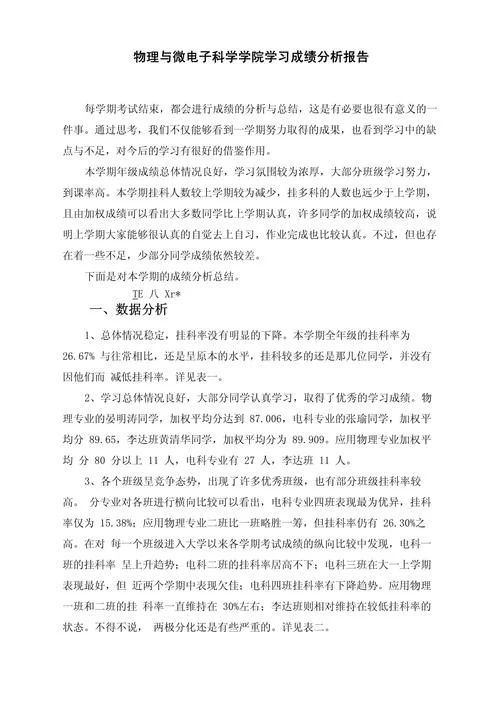高中数学成绩分析报告_1