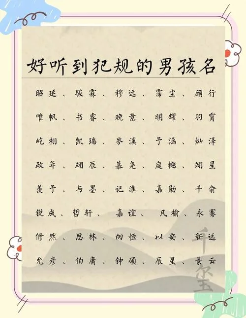 男孩起名字大全2013_2