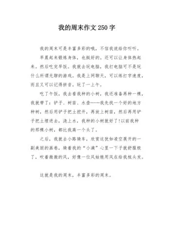 写事作文250字五年级_1