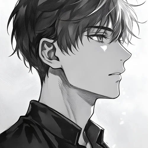 微信头像男黑白头像_1