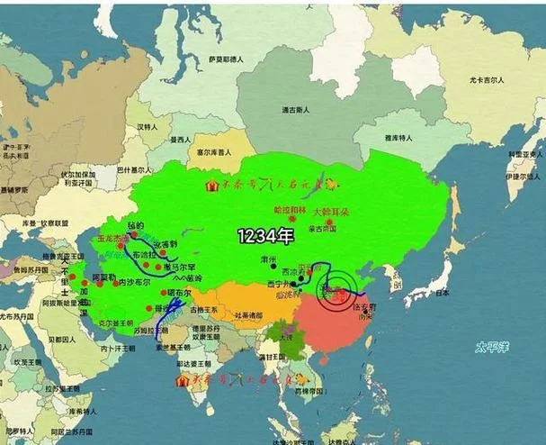 蒙古历史地图演变视频-蒙古历史地图变迁