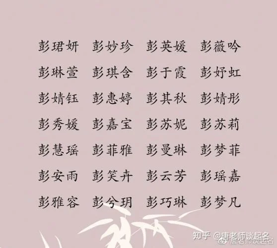 彭姓男孩起名_2
