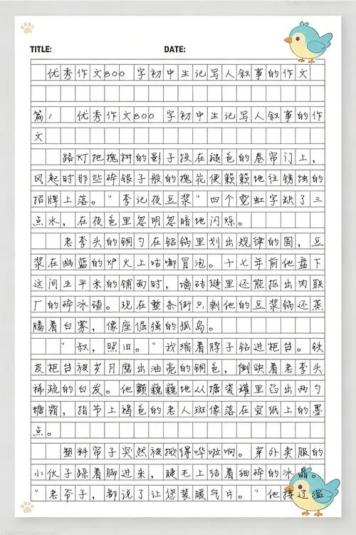 写人写事满分作文_1