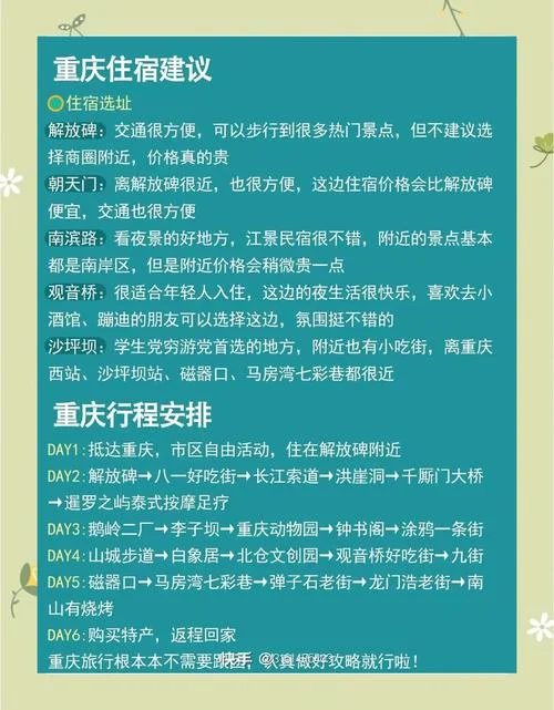 重庆5日游线路-重庆五日深度游