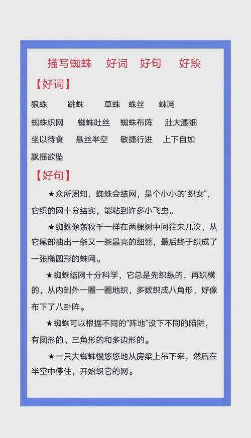 读了蜘蛛的启示你懂得了什么道理-明白了蜘蛛启示的道理