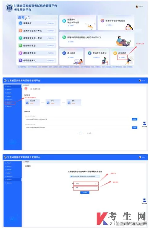 高等教育自学考试成绩查询_2