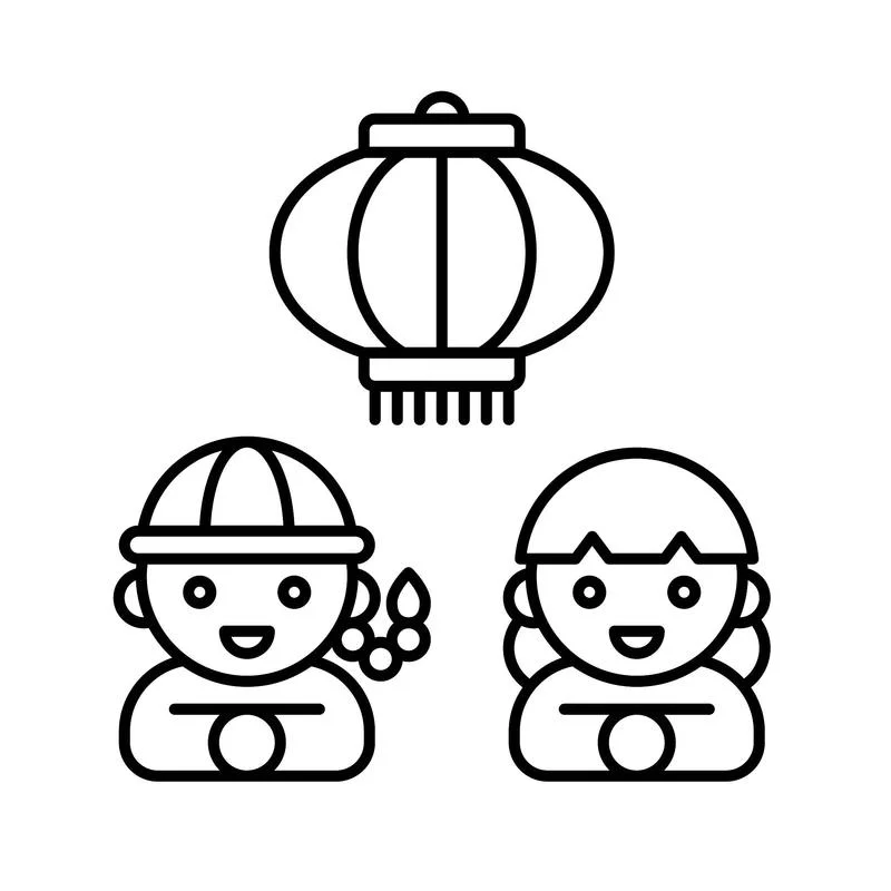 春节的海报简笔画_2