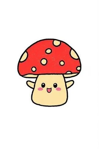 蘑菇怎么画并剪下来_1