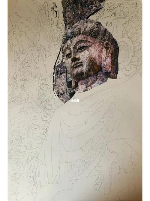 龙门石窟的画怎么画_2