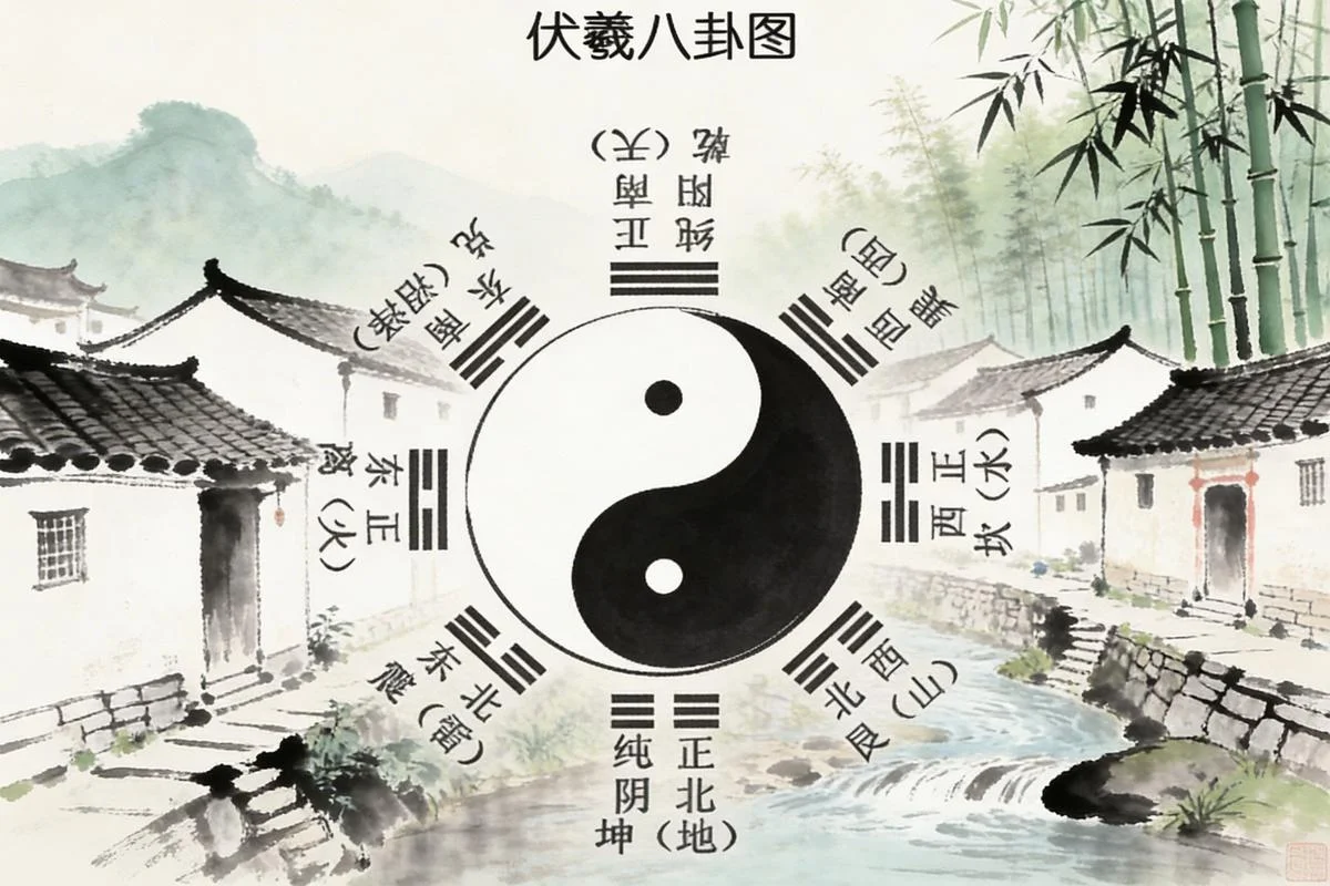 先天八卦后天八卦出处-先天后天八卦出处