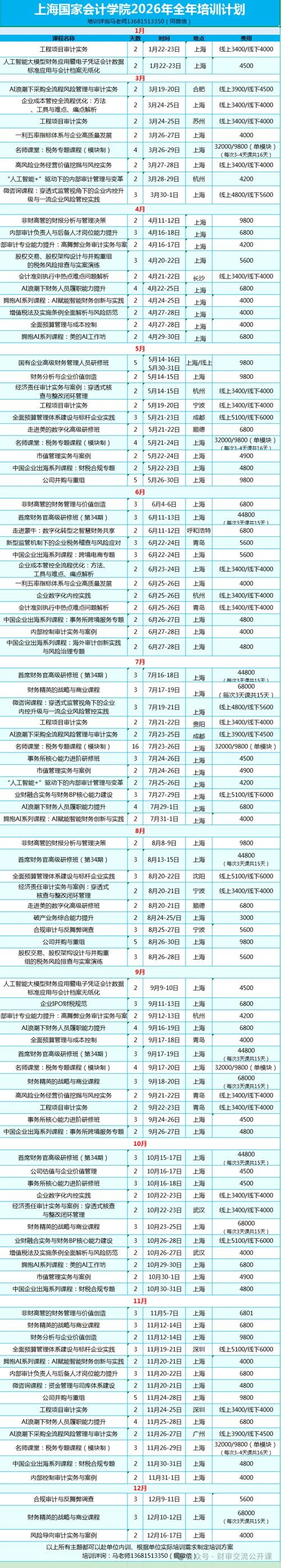 会计班培训多少钱-会计班培训收费多少