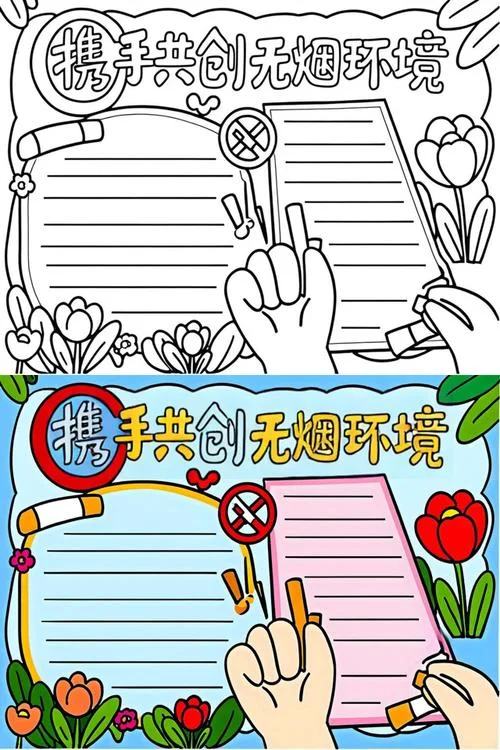 世界无烟日主题手抄报_2