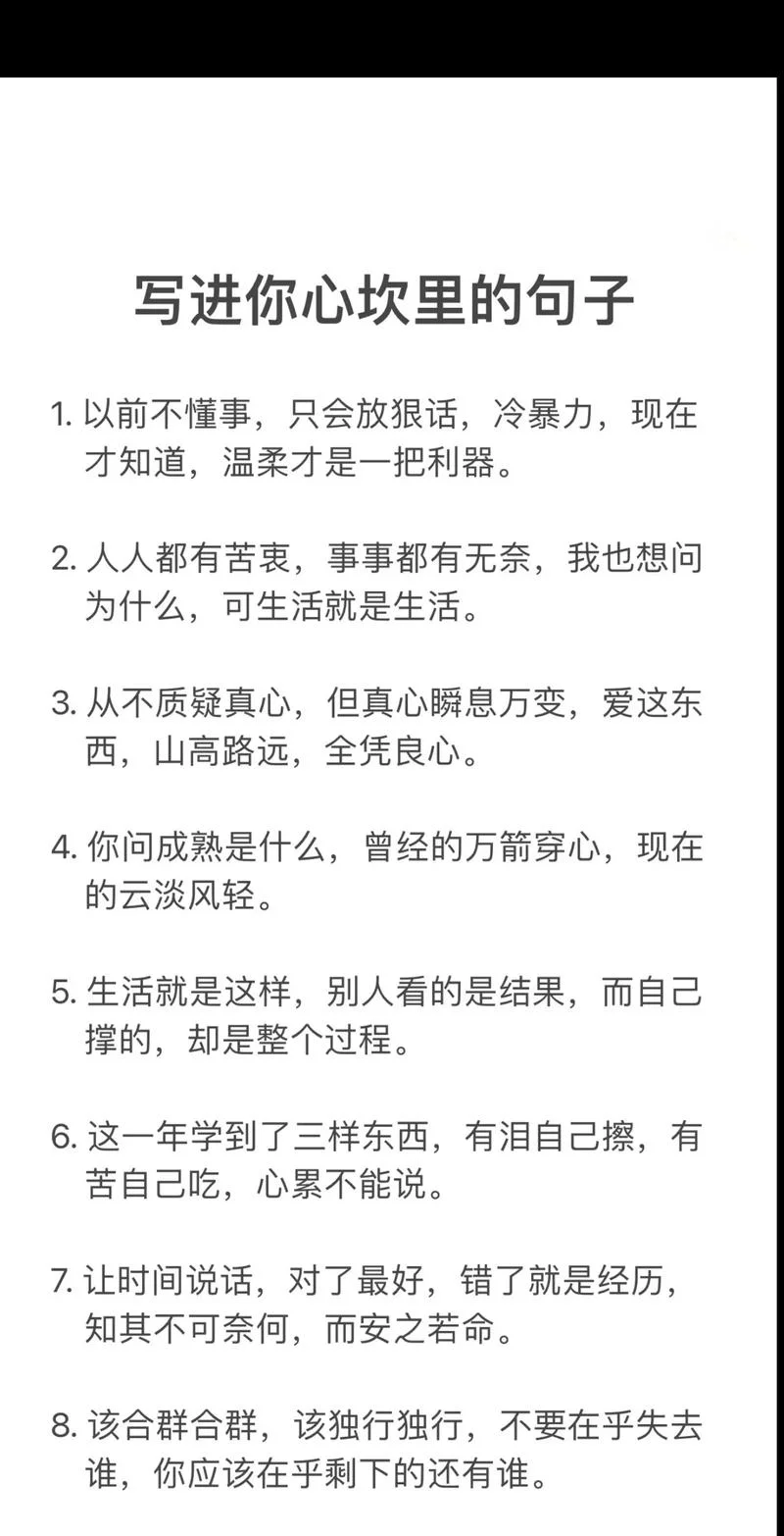 心情语录人生感悟文案_1