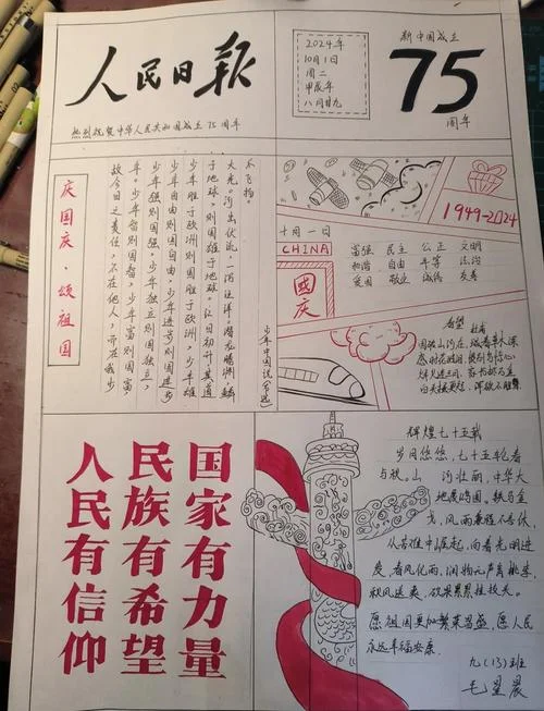 祖国建设新成就手抄报内容_1