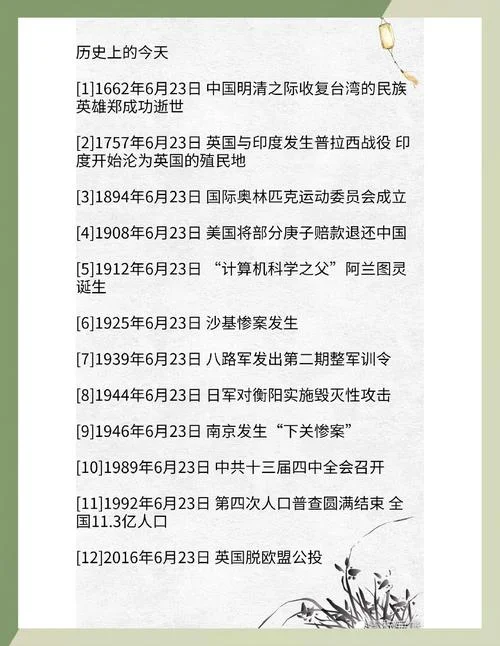历史上的今天发生的重大事件-历史上的今日重大事件