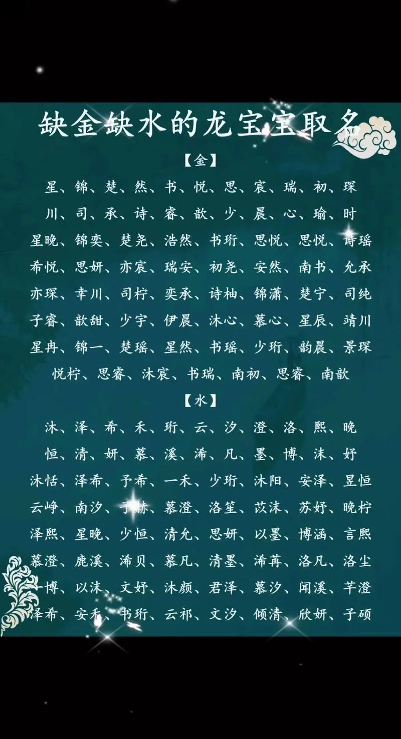 宝宝五行缺水怎么起名-宝宝五行缺水起名
