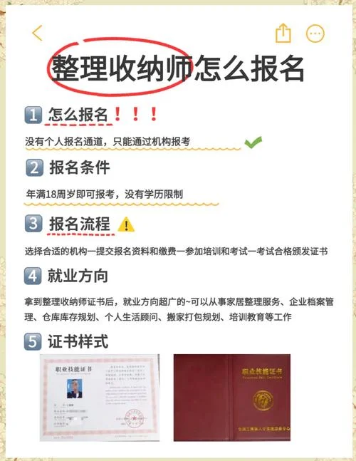收纳整理师证报名费用一览表_1