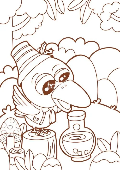 儿童故事插画简笔画_2
