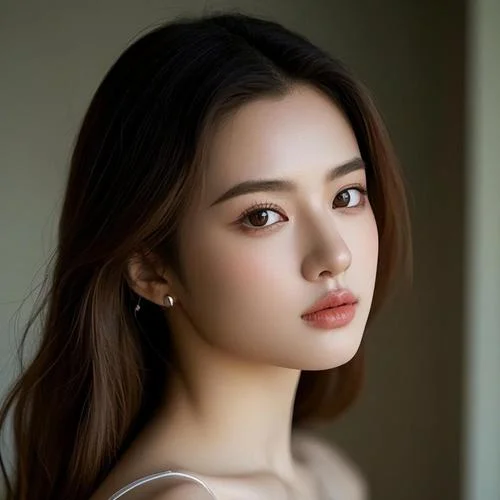 八字眼女人面相图片-八字眼女人面相图