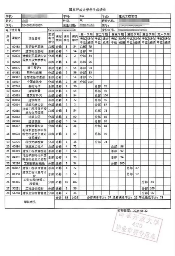 毕业怎么查大学成绩单_2