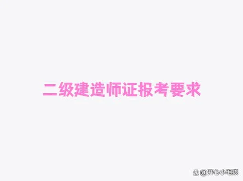 建造师2级要求_1