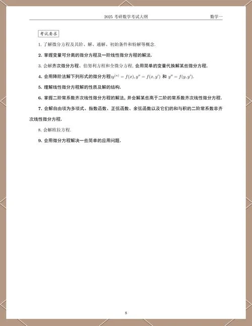 考研数学一大纲图片_1