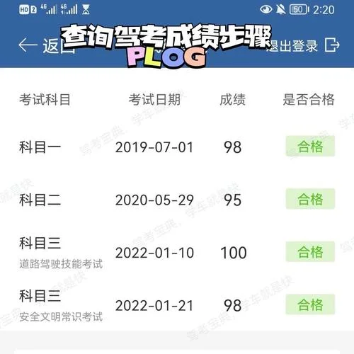 如何查驾考各科成绩_1