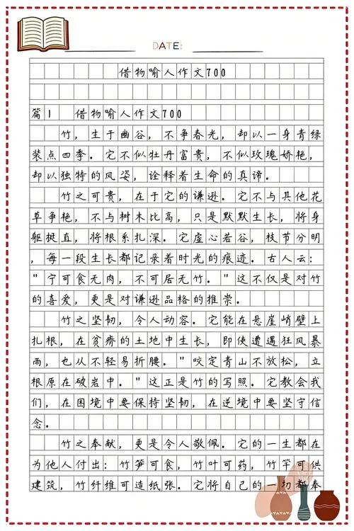 借物喻人的作文怎么写-借物喻人写作技巧