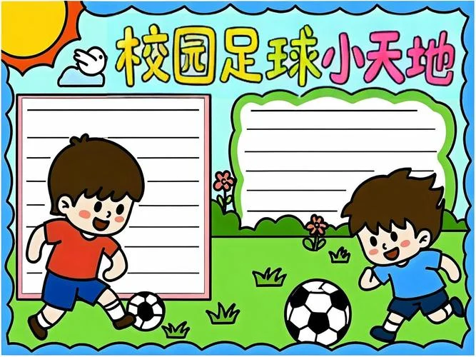 校园足球手抄报最新_1