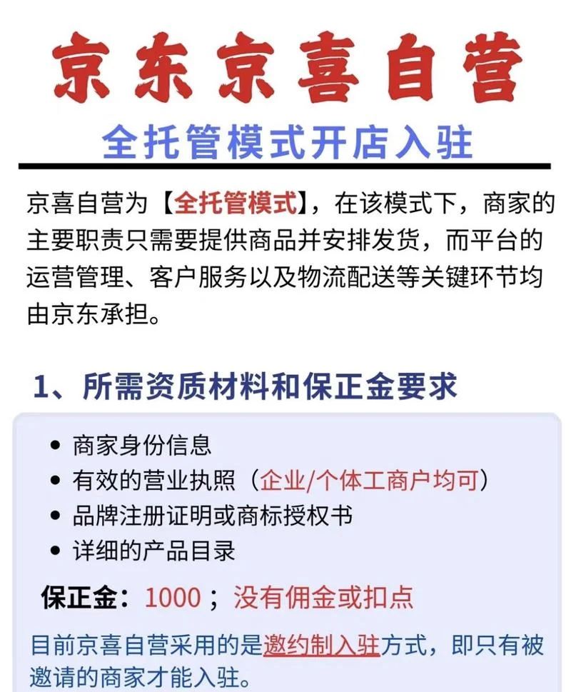 京东入驻多少钱-京东入驻费用