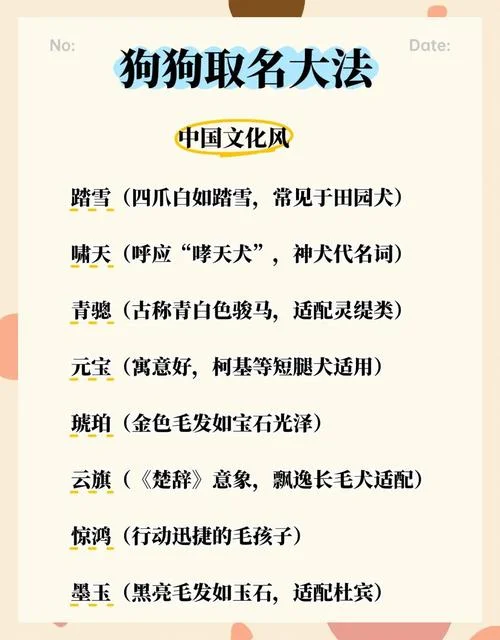 属狗男孩起名字大全-属狗男孩起名精选