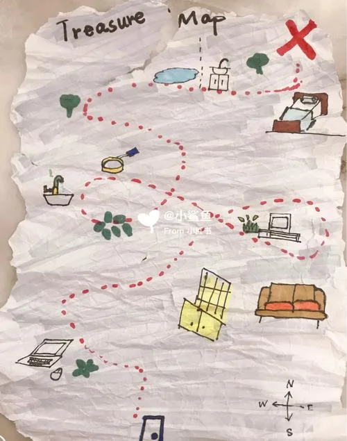 寻宝图简笔画_1