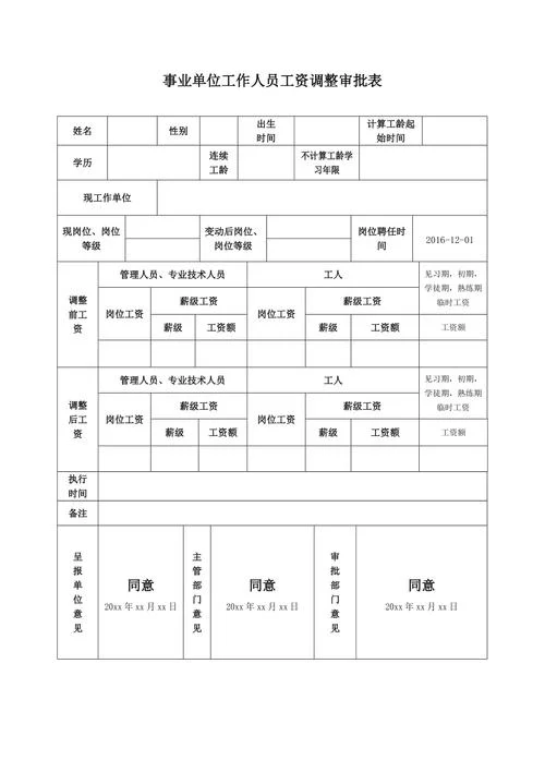 工资调整申请表怎么写_2