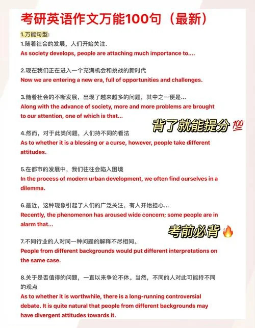 考研英语必备范文-考研英语高分范文