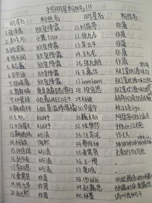 明星粉丝名叫什么_1