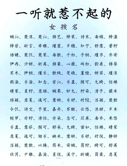 雷宝宝起名大全集女孩-雷宝宝女孩名精选集