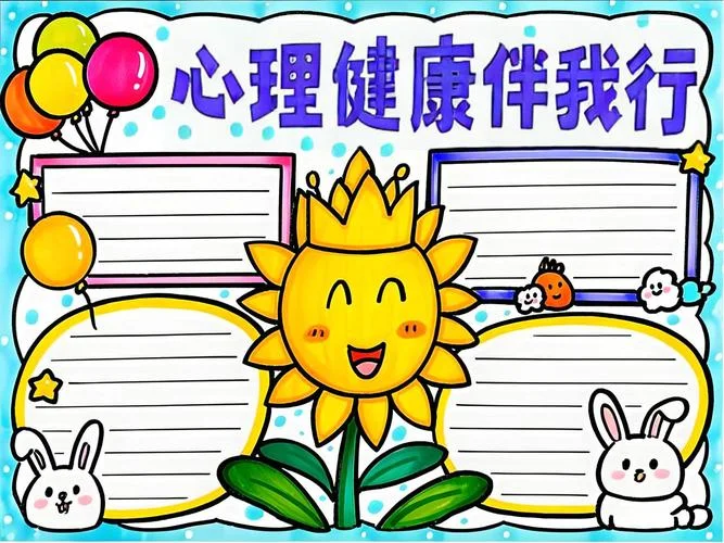 心理健康活动月手抄报_1