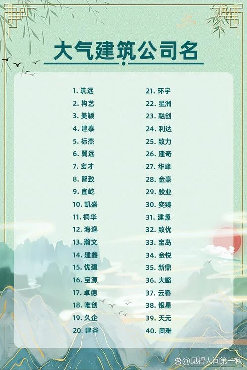 测建材公司起名_2