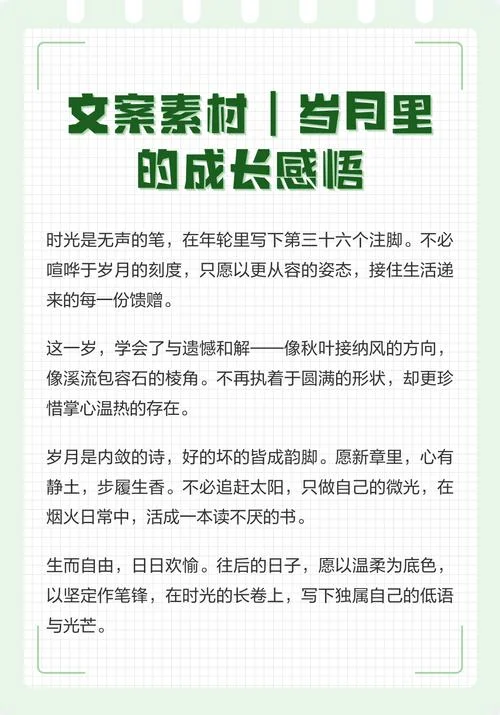 岁月感悟语_2