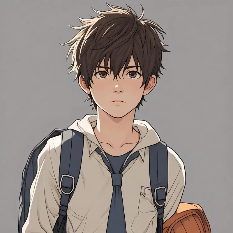 qq头像动漫男生背包_1