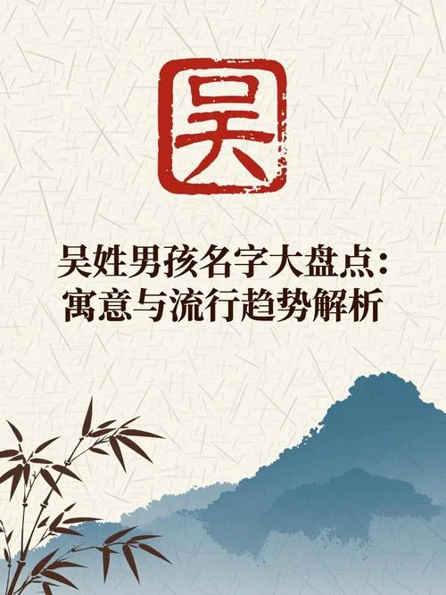 吴氏起名男孩子-男孩吴氏起名